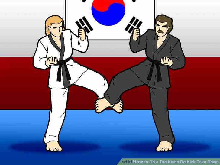 Image intitulée Faire un Tae Kwon Do Coup de Prendre vers le Bas de l